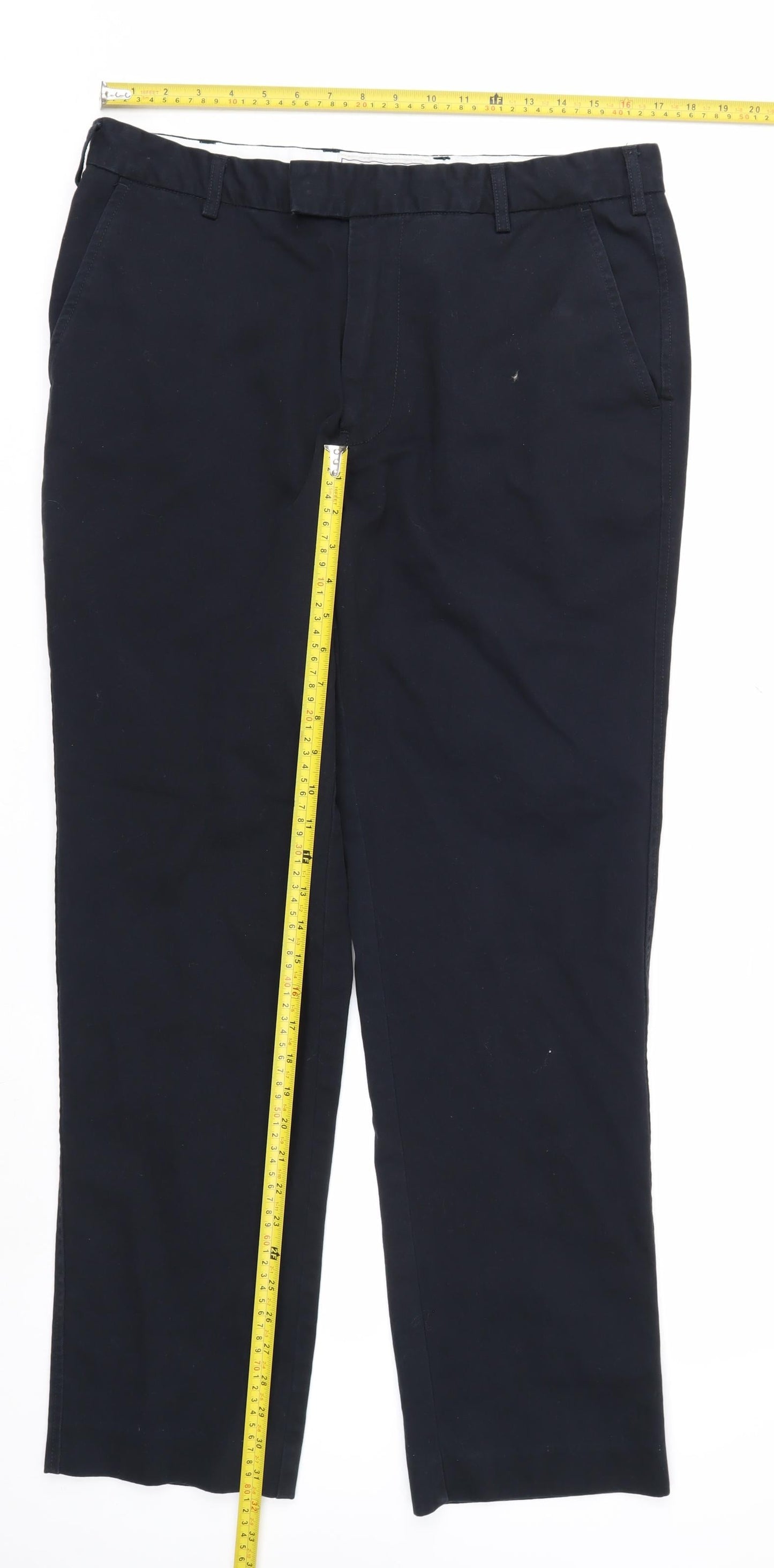 Boden Men’s Blue Regular Fit Chino Trousers Size 36R
