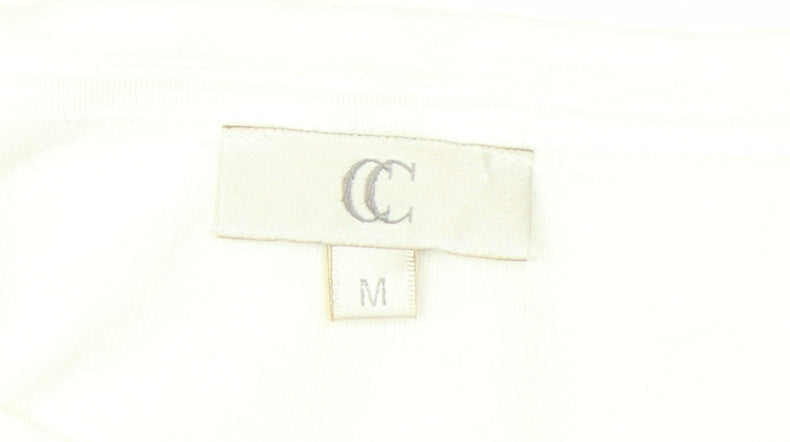 CC Women’s Multicoloured Floral Striped Knit Jumper Medium