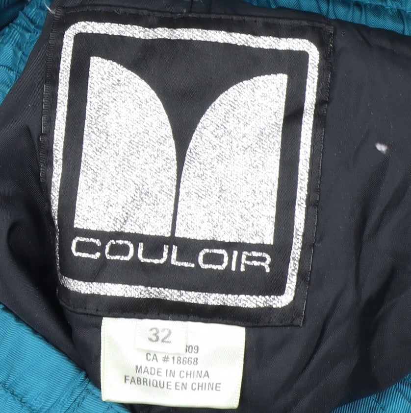 Couloir Womens Blue Snow Pants Size 12 Insulated Waterproof Ski Trousers