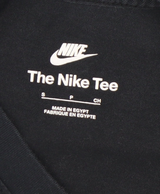 Nike Men’s Black Swoosh Graphic Cotton T-Shirt Size S