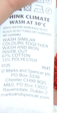 Marks and Spencer Women Red White Striped Knit Midi Shift Dress S