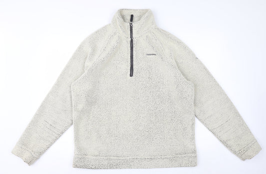 Craghoppers Men’s Beige Fleece 1/4 Zip Pullover Sweatshirt L