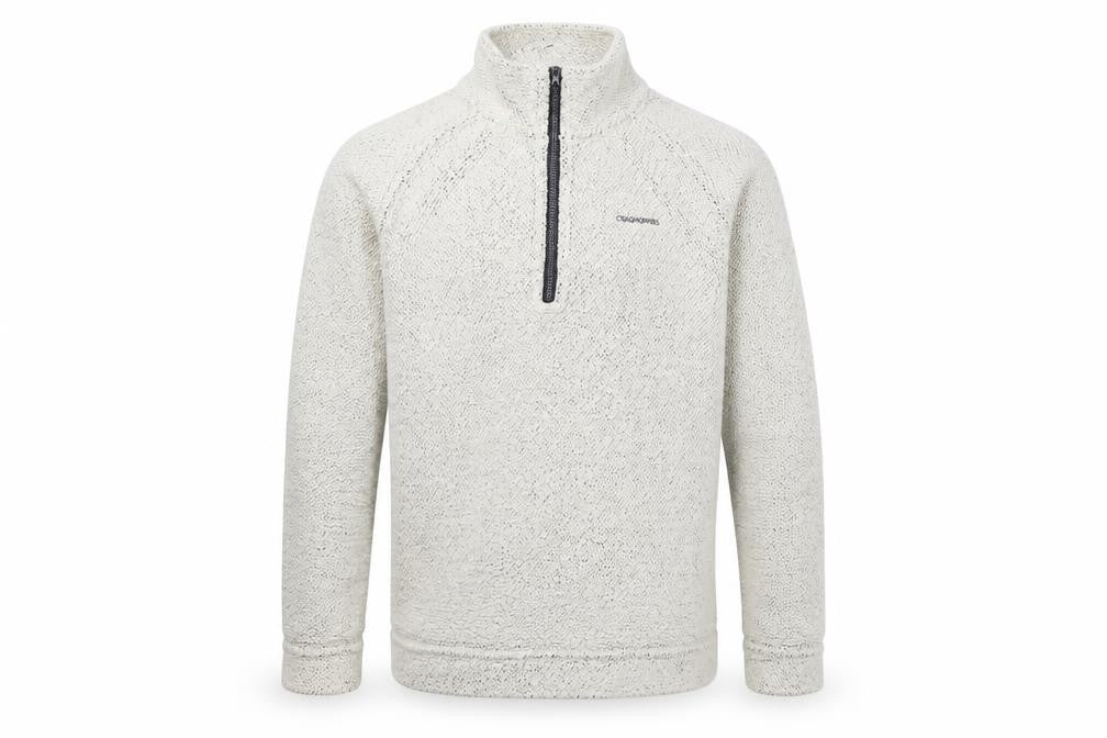 Craghoppers Men’s Beige Fleece 1/4 Zip Pullover Sweatshirt L