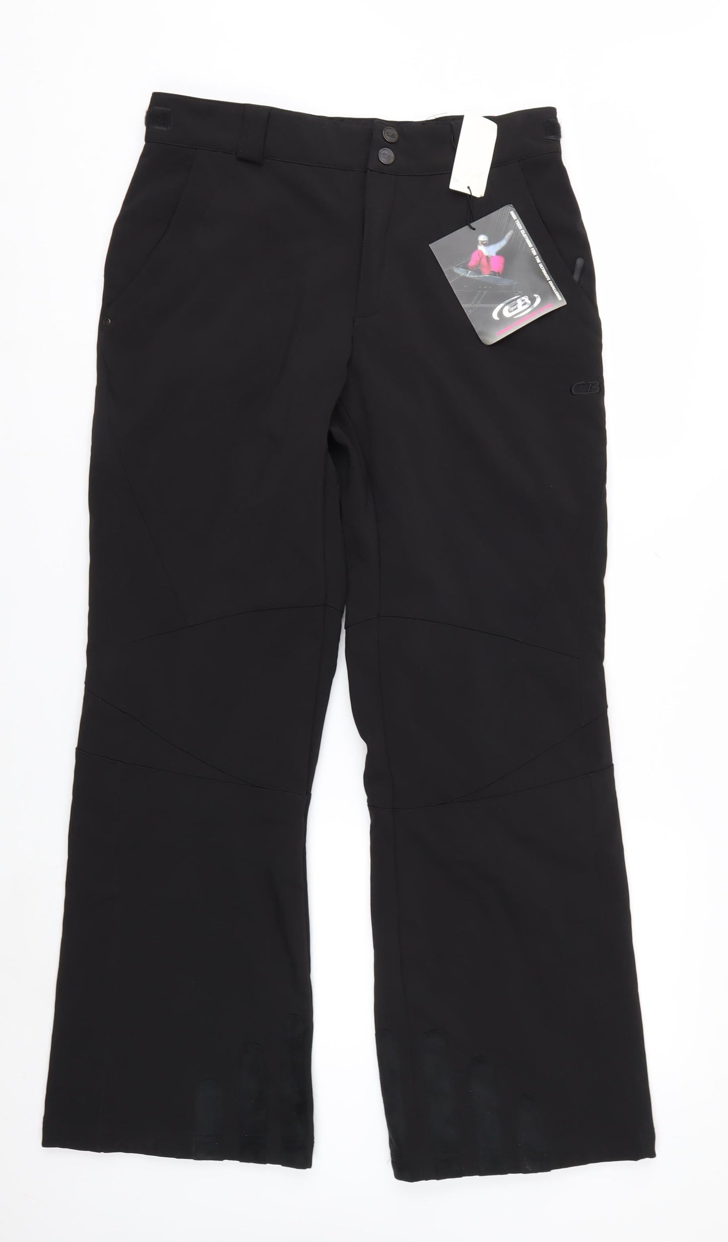 CB Sports Women's Black Softshell Snow Pants Size M Winter Ski Trousers