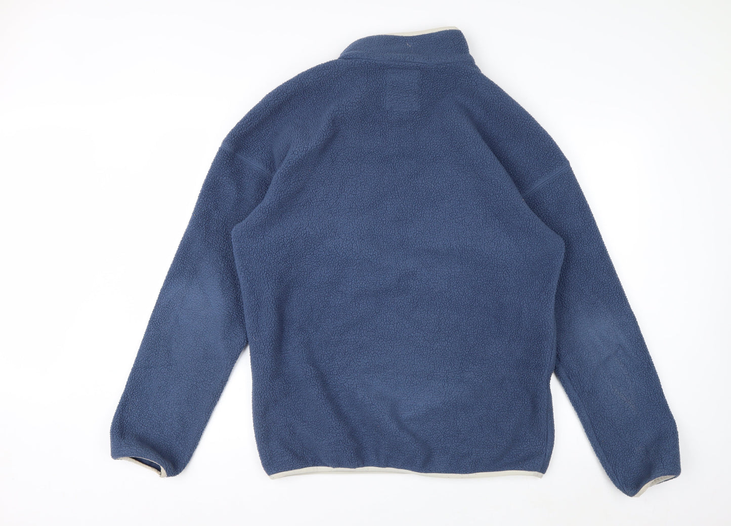 Columbia Men's Blue Fleece Henley Sweatshirt Size M Outdoor Pullover