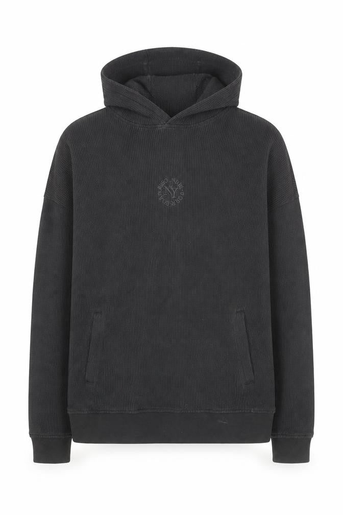 Zara Men's Charcoal Grey Pullover Hoodie Size XL Cotton Blend