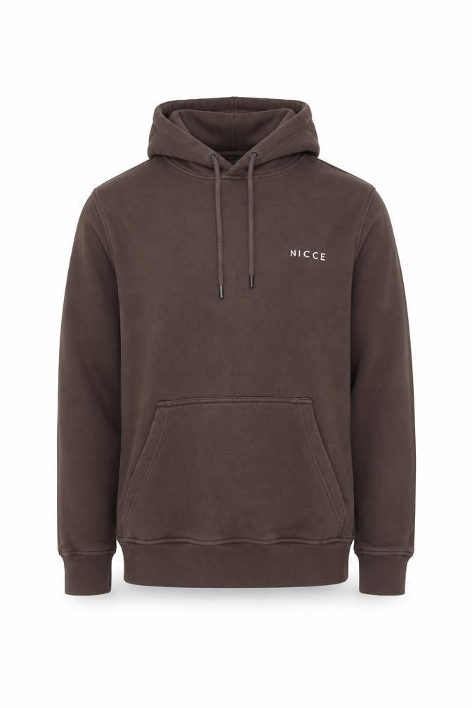 NICCE Men’s Brown Pullover Hoodie Size S Fleece Regular Fit