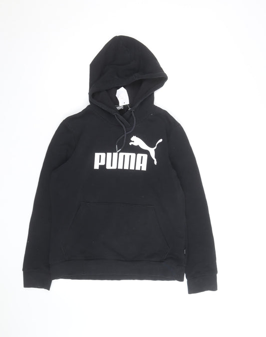 Puma Men's Black Pullover Hoodie Size L Sports Fleece
