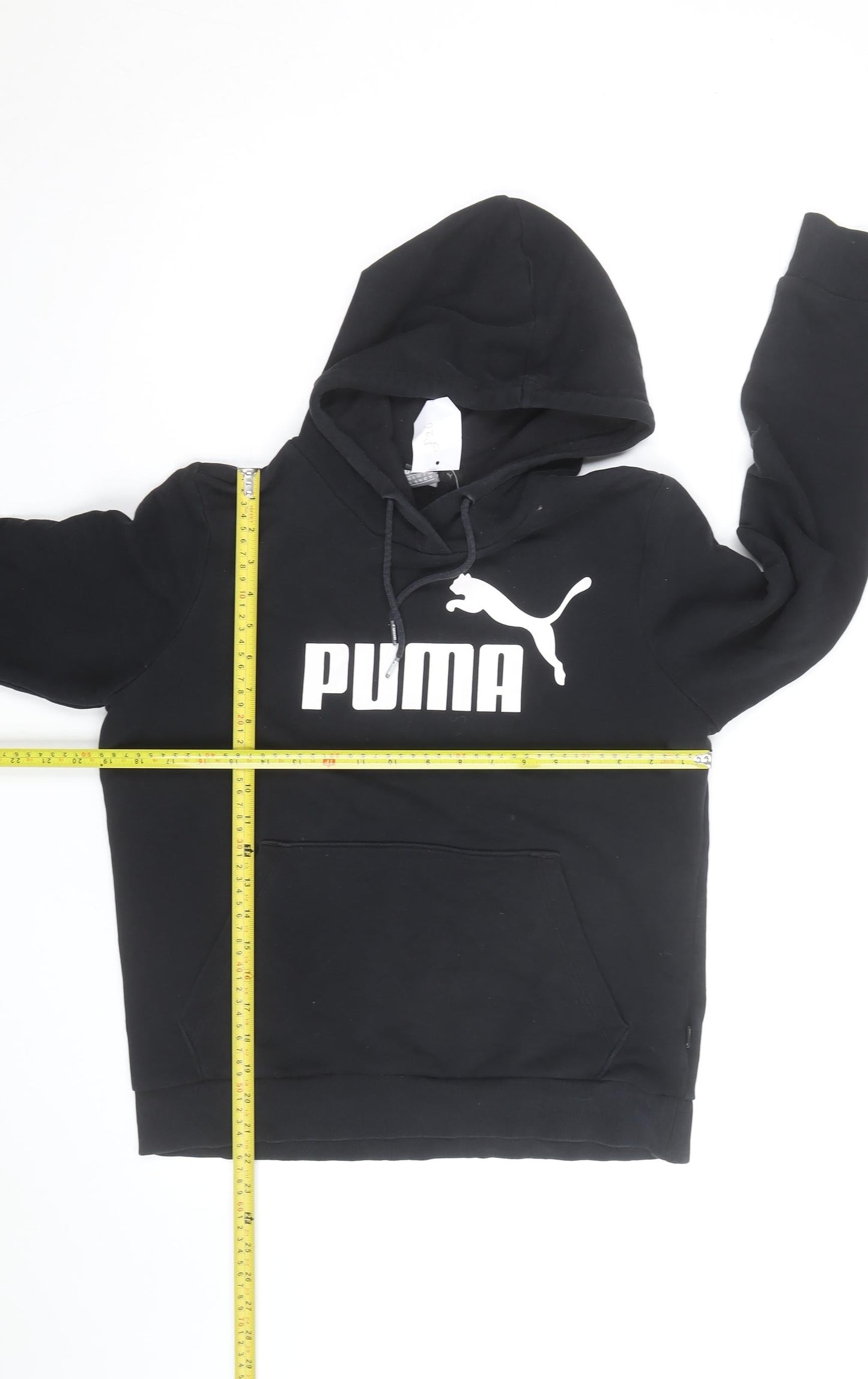 Puma Men's Black Pullover Hoodie Size L Sports Fleece