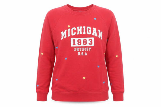 Next Red Michigan 1983 Crew Neck Sweatshirt Unisex S