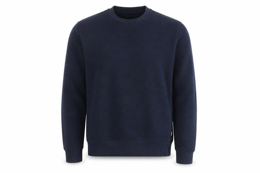 Front view of Marks & Spencer Autograph Men's Blue Small Crew Neck Sweatshirt