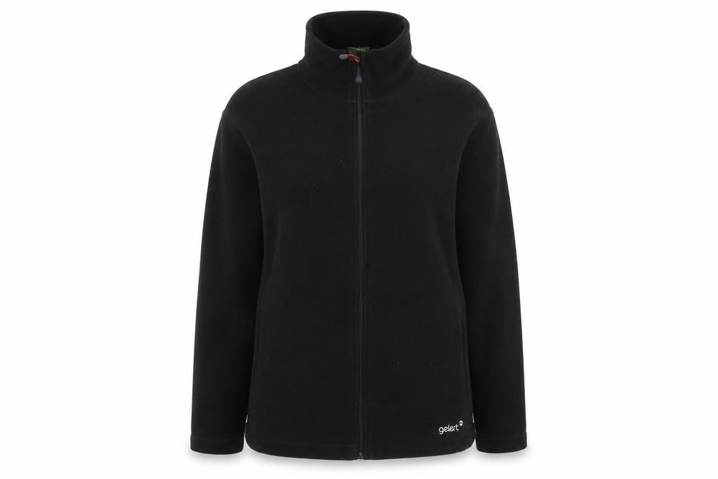 Gelert Women Black Fleece Full Zip Jacket Size 18 Regular Fit