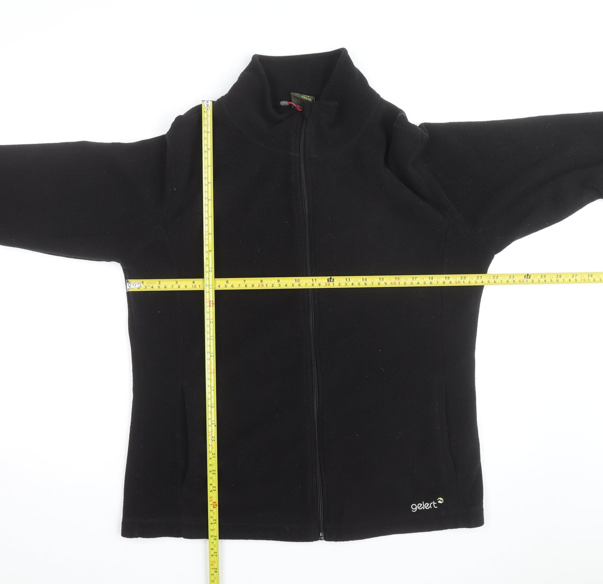 Gelert Women Black Fleece Full Zip Jacket Size 18 Regular Fit