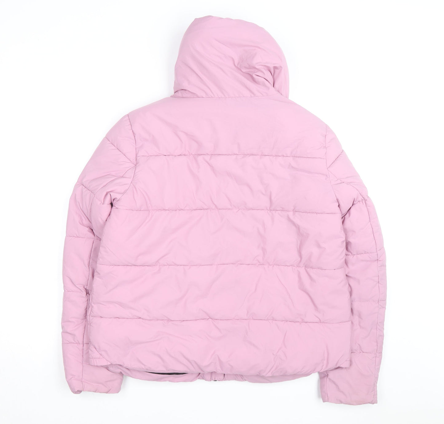 Trespass Women's Pink Puffer Jacket Size 12 Hooded Water Resistant