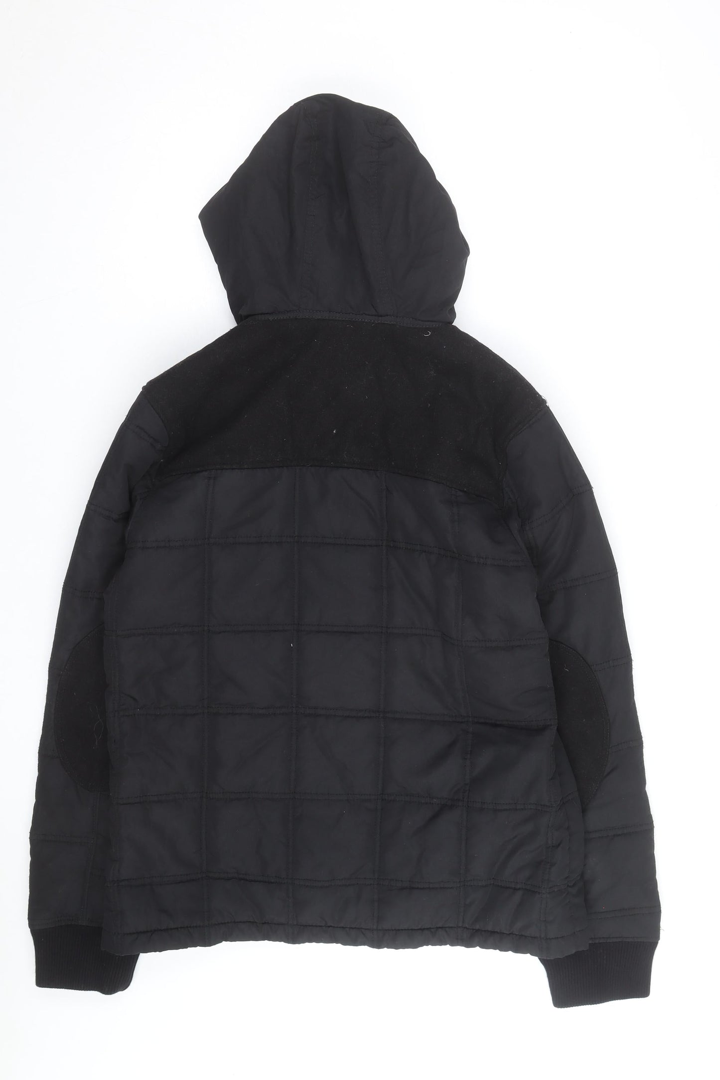 Voi Jeans Co. Men's Black XL Hooded Puffer Jacket Winter Casual