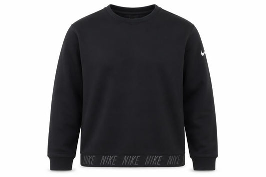 Nike Men's Black Dri-FIT Crew Neck Pullover Sweatshirt L Athletic