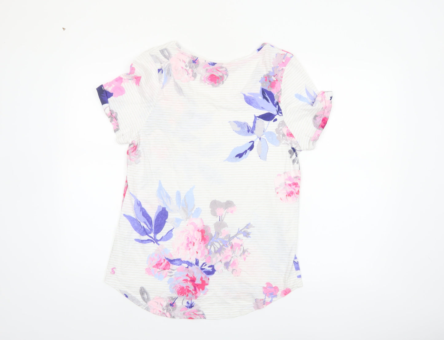 Joules Women’s Multicoloured Floral Cotton T-Shirt UK 14
