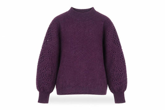 FatFace Women Purple Long Sleeve Knit Jumper Size 14