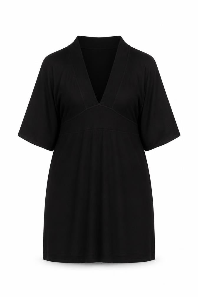 H&M Women’s Black Wool Blend Short Knit Dress Size 14