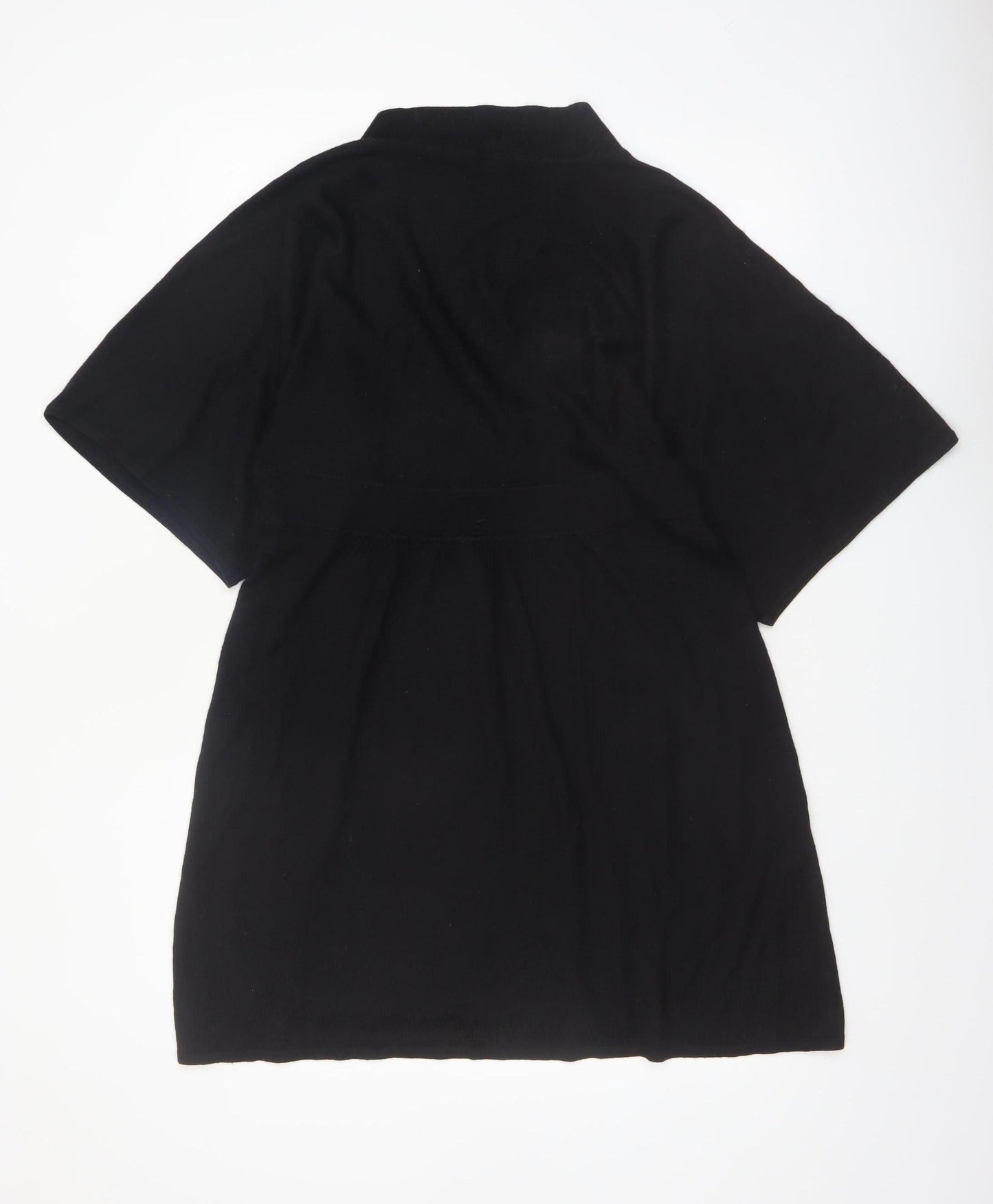 H&M Women’s Black Wool Blend Short Knit Dress Size 14