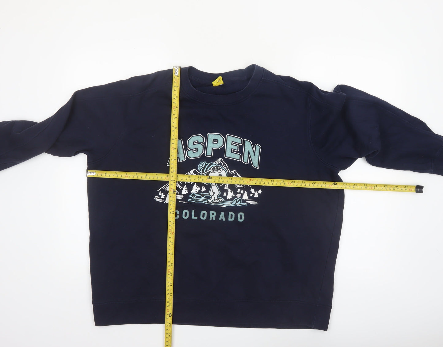 Marks and Spencer Peanuts Women's Blue L Pullover Sweatshirt Snoopy Aspen Design