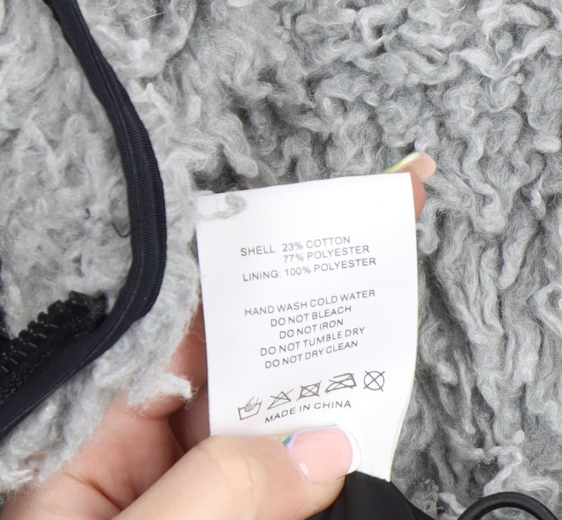 MKI Miyuki Zoku Men’s Grey Full Zip Fleece Sweatshirt Size L