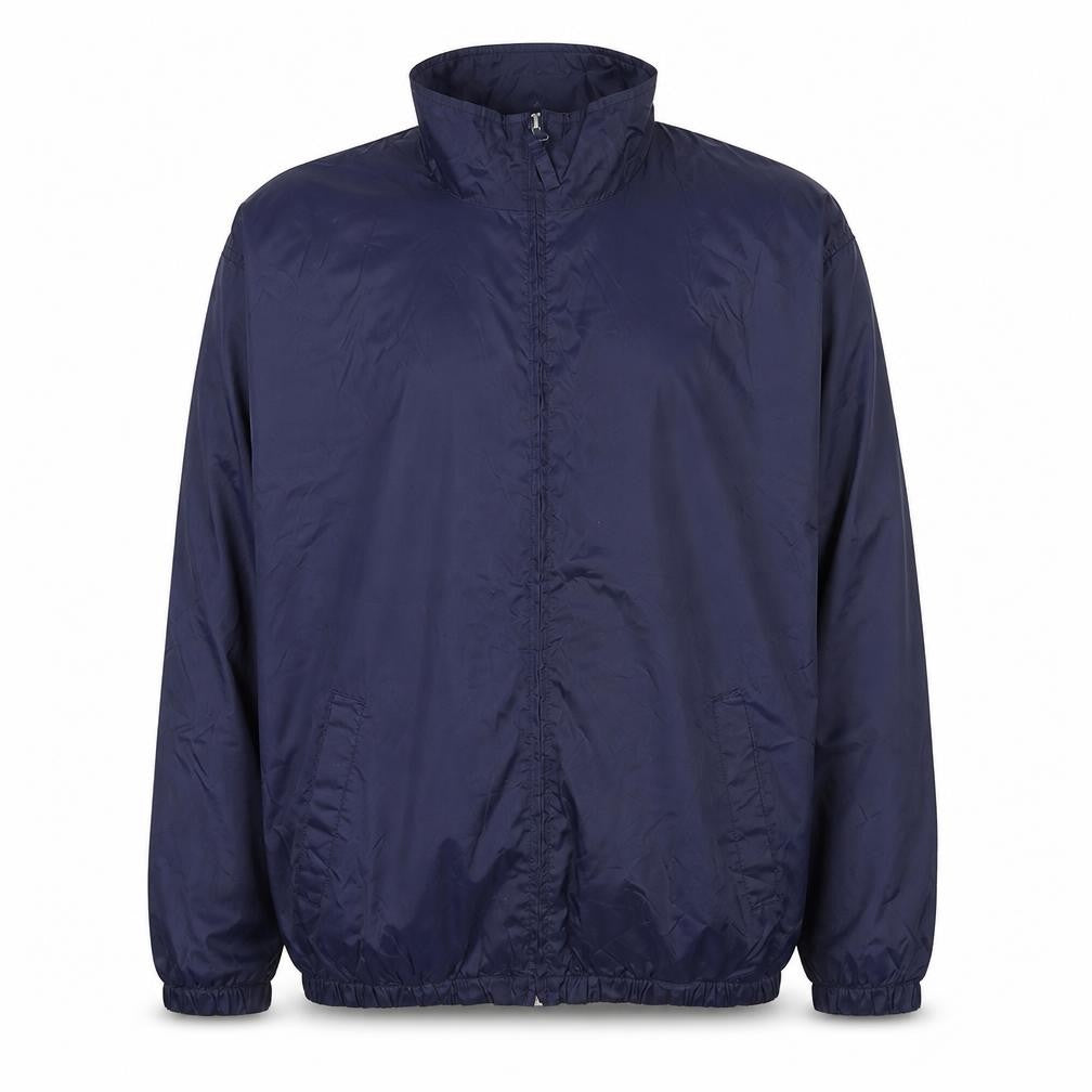 Michael Austin Men's Blue M Windbreaker Nylon Full Zip Jacket