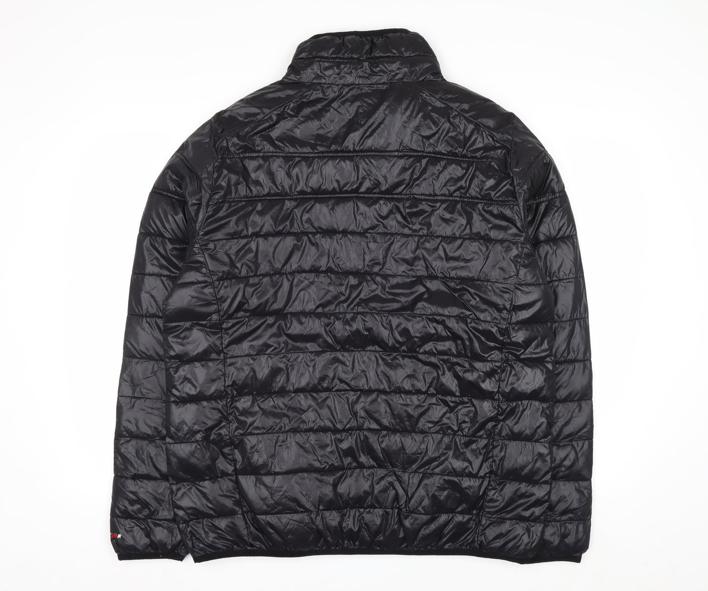 EXIT59 Men's Black Puffer Jacket L Lightweight Full Zip Winter Coat