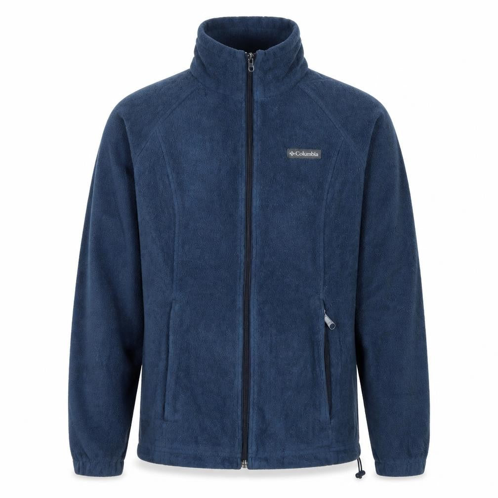 Columbia Men's Blue Fleece Full Zip Jacket Size S Outdoor