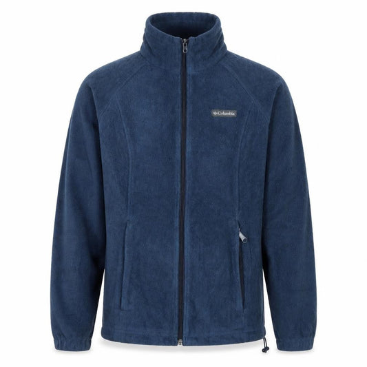 Columbia Men's Blue Fleece Full Zip Jacket Size S Outdoor
