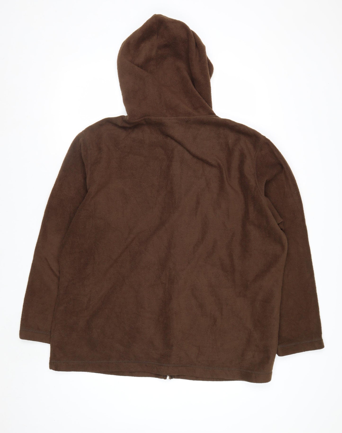 Disney Women Plus Brown Full Zip Fleece Hoodie Winnie the Pooh 3X