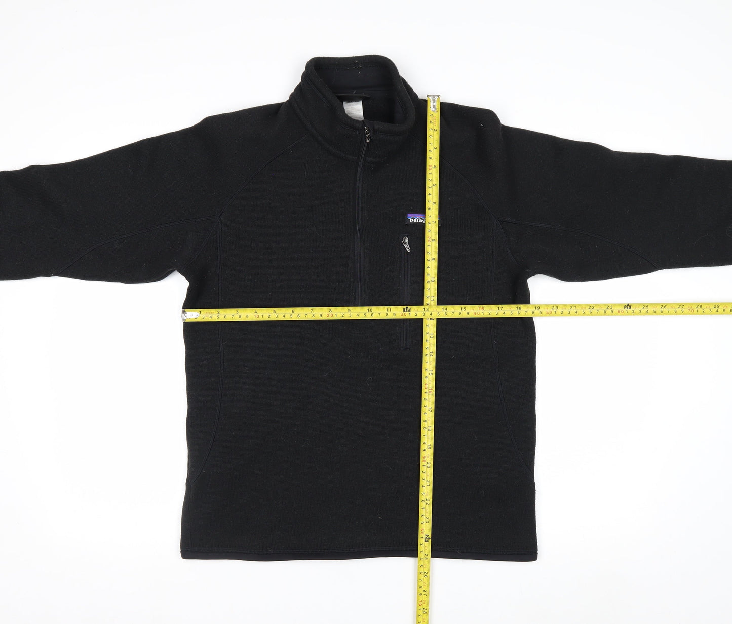 Patagonia Men's Black Fleece 1/2 Zip Pullover Sweatshirt Size M