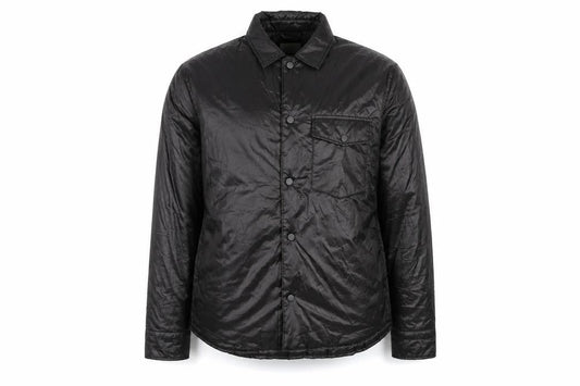 H&M Men's Black M Puffer Jacket Polyester Lightweight Mid-Length