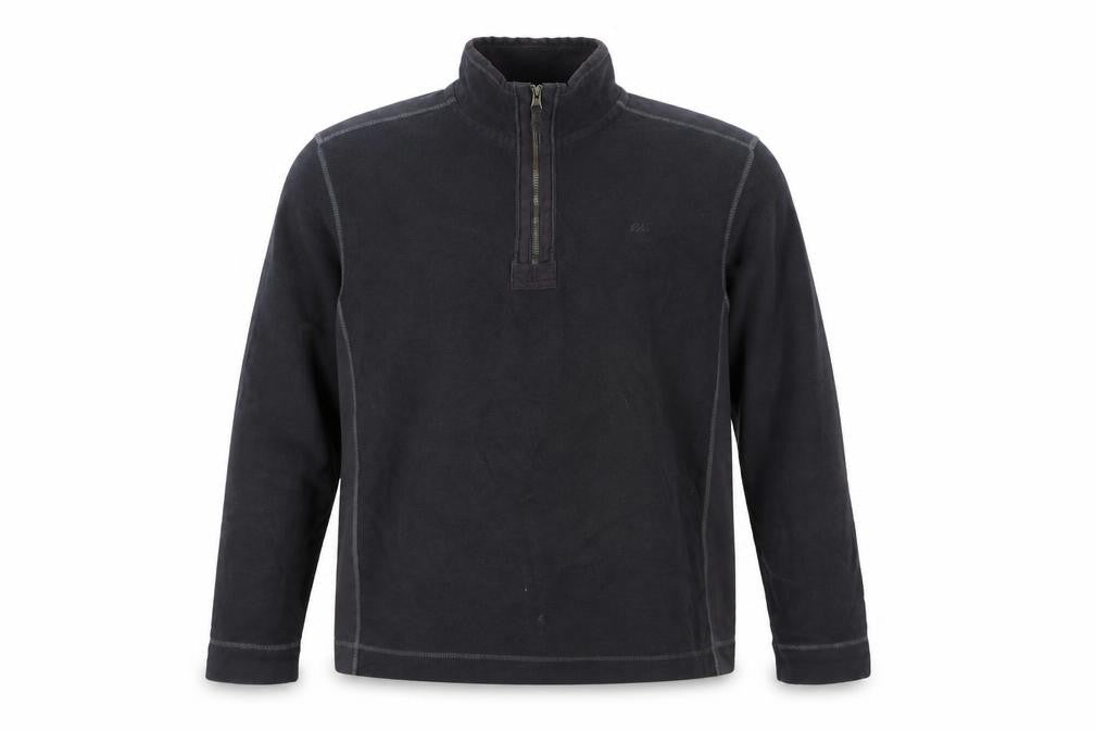 North Coast Men's Black 1/4 Zip Cotton Sweatshirt L