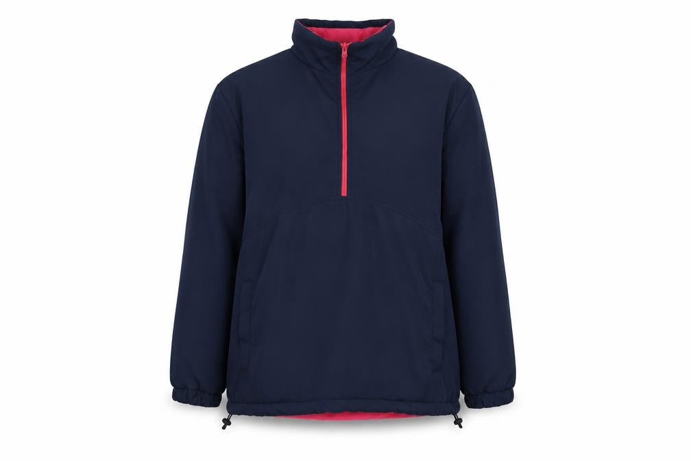 One Up Golf Women's Blue L 1/2 Zip Lined Anorak Jacket