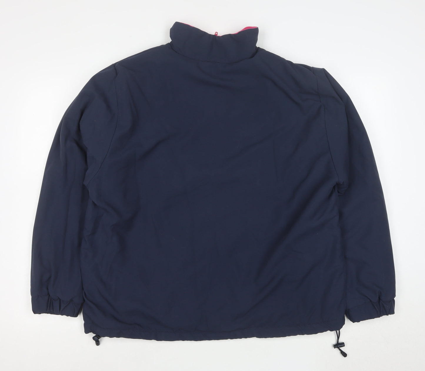 One Up Golf Women's Blue L 1/2 Zip Lined Anorak Jacket