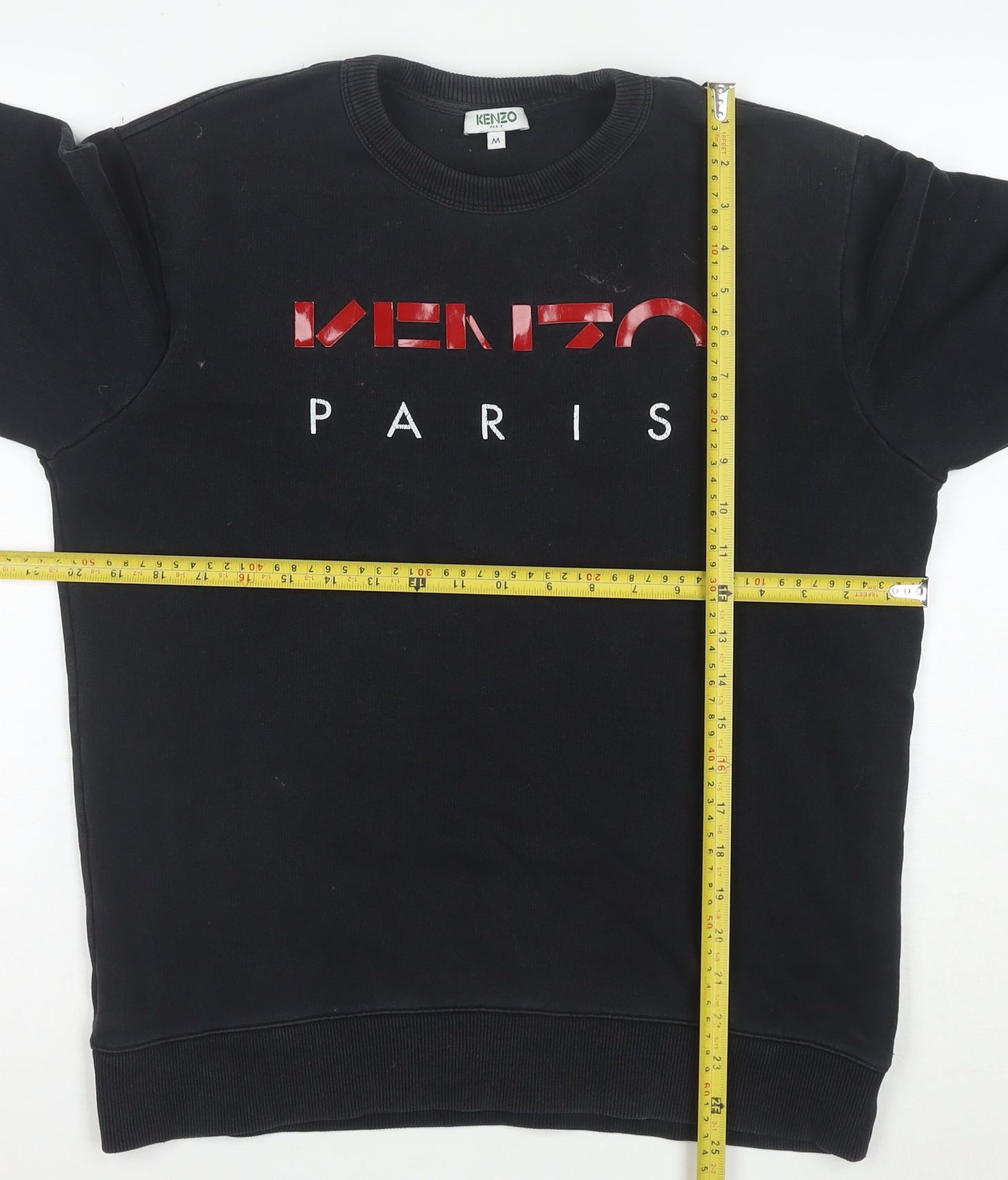 Kenzo Paris Mens Black Medium Crew Neck Logo Sweatshirt