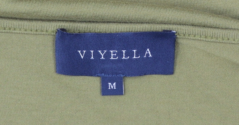 Viyella Women's Green 3/4 Sleeve Stretch Jersey Top Size M