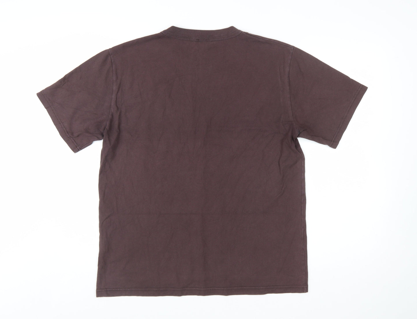 Armor Lux Men's Brown Cotton Crew Neck T-Shirt Size L