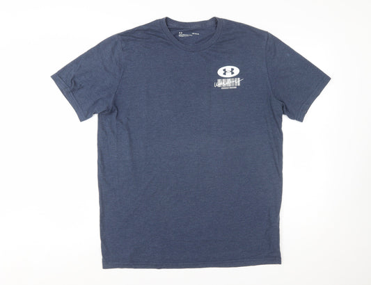 Under Armour Men's Blue Short Sleeve Graphic T-Shirt Size L