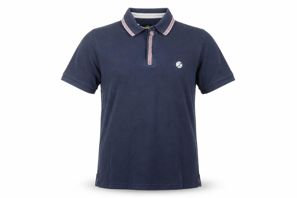 Pretty Green Men's Blue Cotton Short Sleeve Polo Shirt Size M