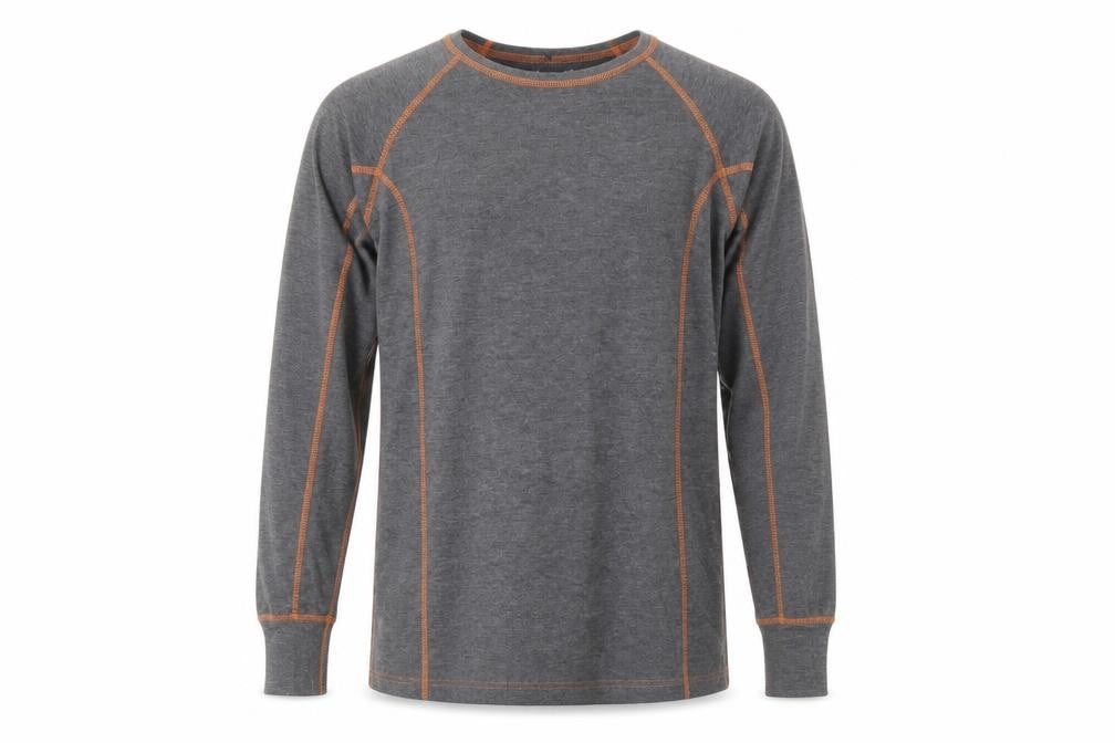 Clad Boys Grey Long Sleeve XL Activewear Crew Neck T-Shirt