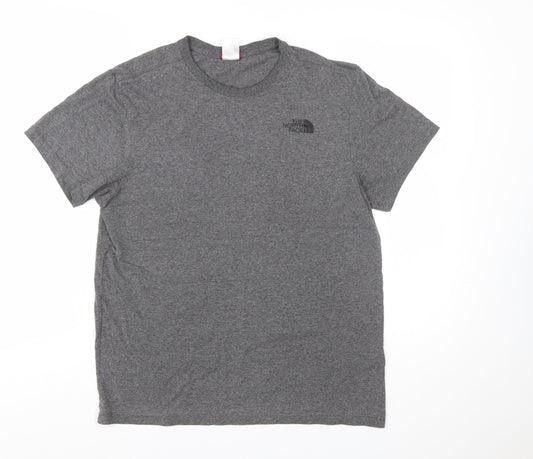 The North Face Men's Grey Short Sleeve Crew Neck T-Shirt M