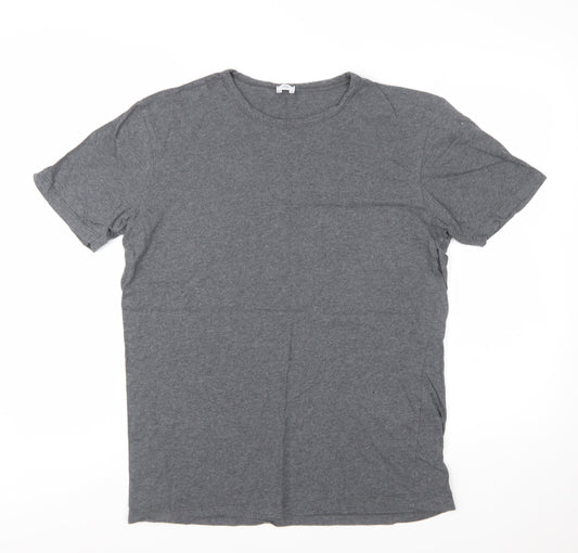 Elgin Men's Grey Supima Cotton Crew Neck Short Sleeve T-Shirt M