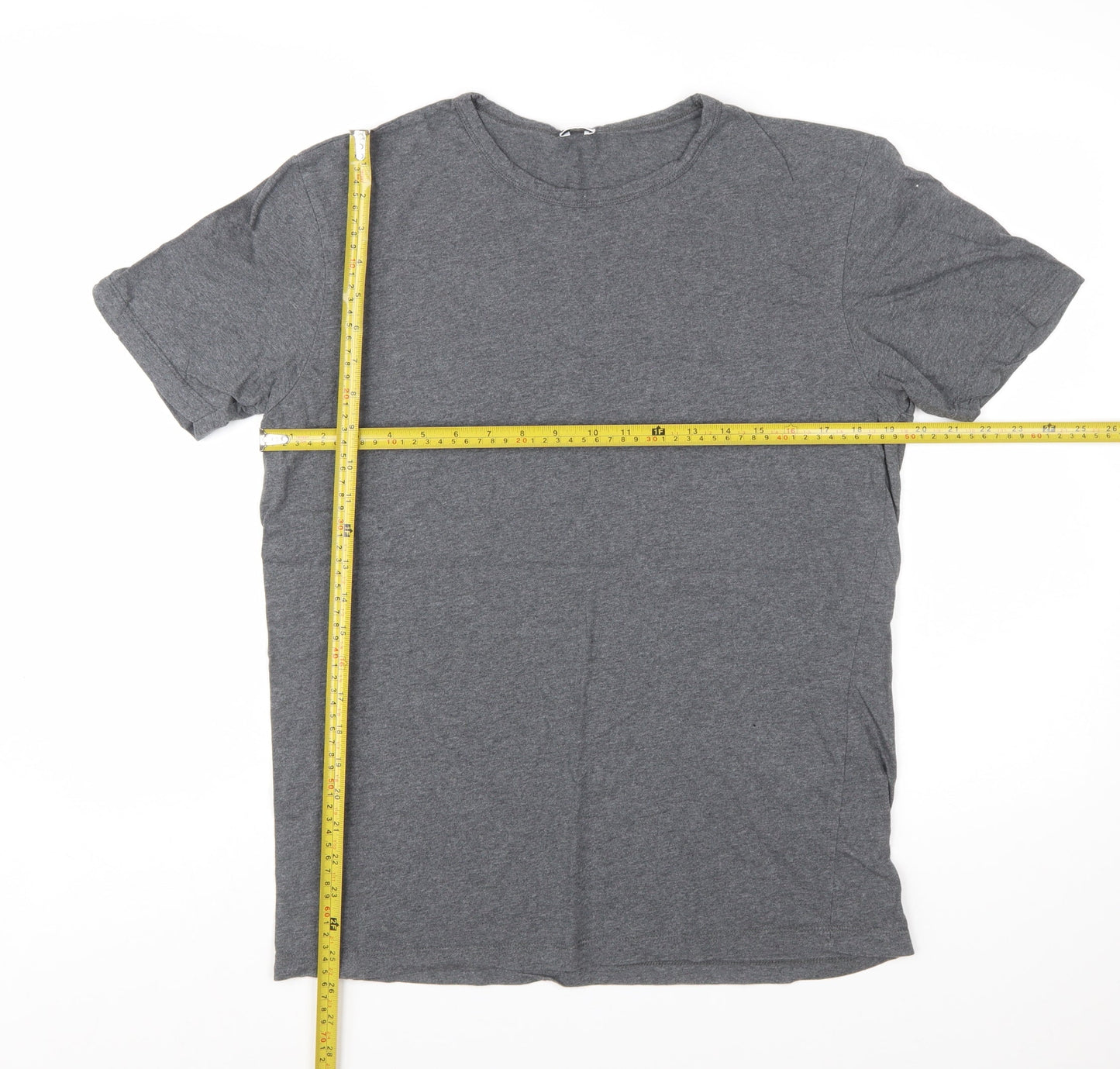 Elgin Men's Grey Supima Cotton Crew Neck Short Sleeve T-Shirt M