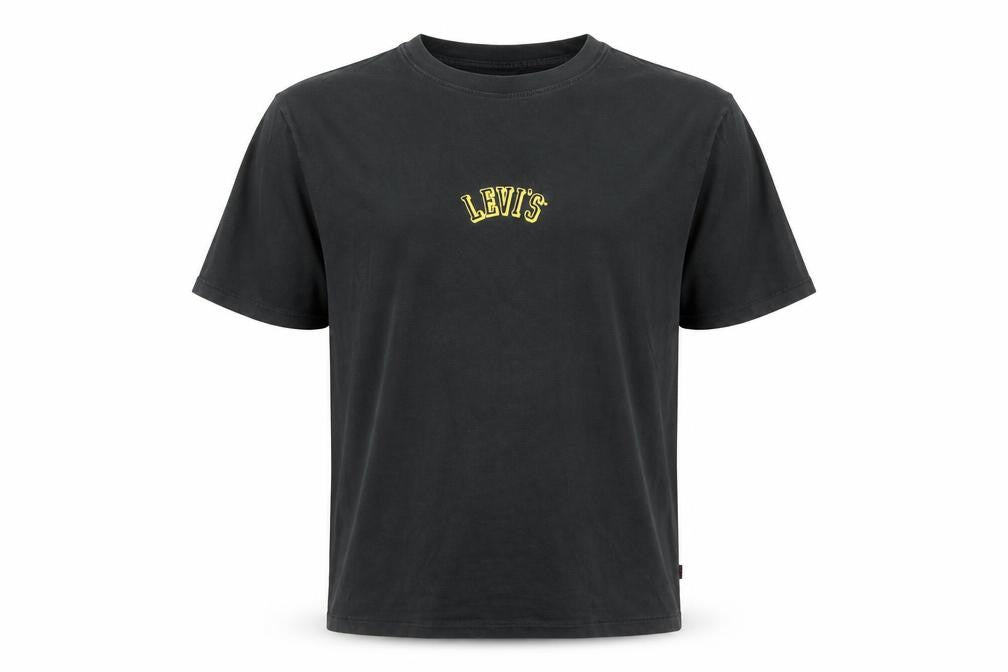 Levi's Men's Black Relaxed Fit Cotton Crew Neck T-Shirt XS
