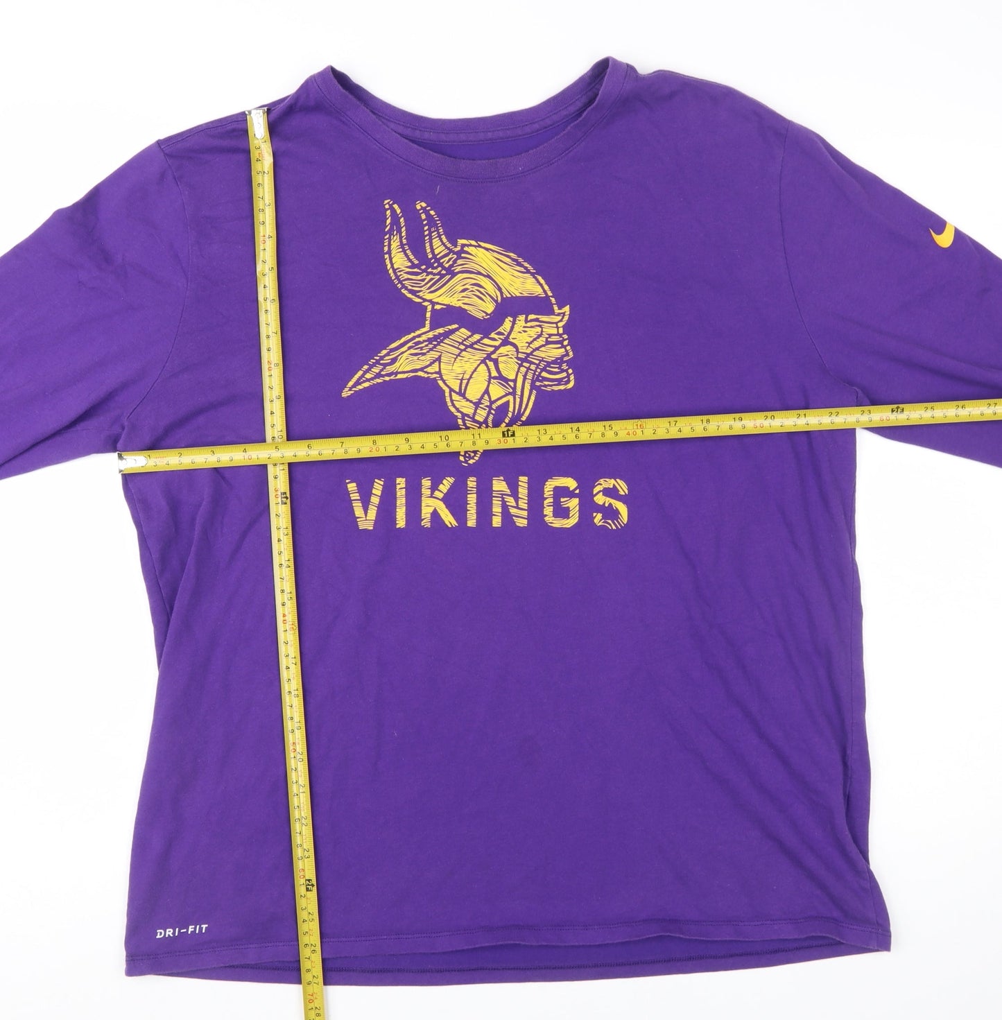 Nike Men's Purple NFL Vikings Dri-Fit Long Sleeve T-Shirt XL