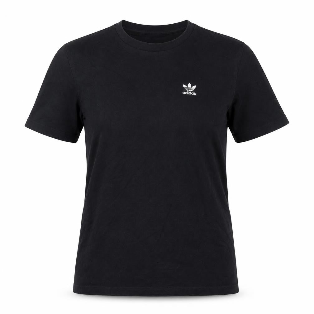 adidas Womens Black Basic Cotton T-Shirt Size 10