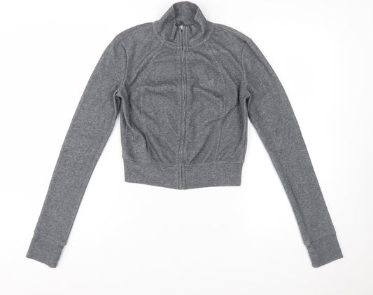 ARISEISM Girls Grey Full Zip Long Sleeve Sweatshirt Jacket M