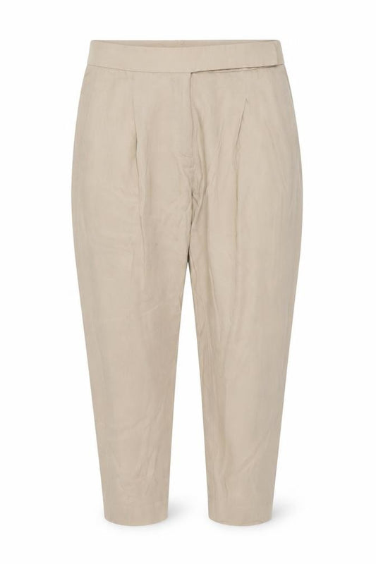 AllSaints Women Beige Size 12 Cedie Sky Pleated Tapered Trousers